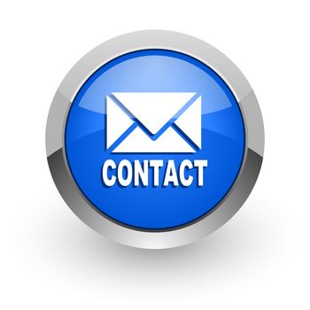 blue glossy web icon
