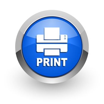 blue glossy web icon