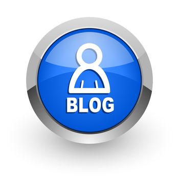 blue glossy web icon