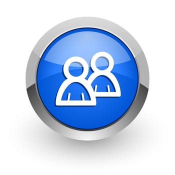 blue glossy web icon