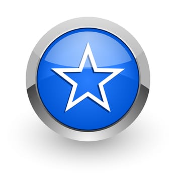 blue glossy web icon