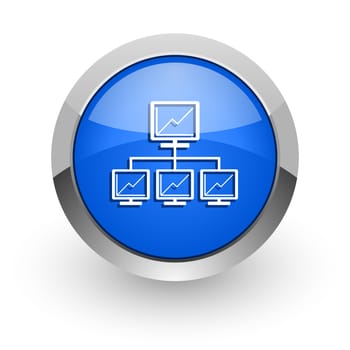 blue glossy web icon