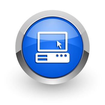 blue glossy web icon