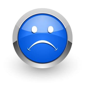 blue glossy web icon