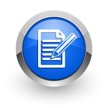 blue glossy web icon