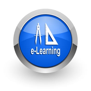blue glossy web icon