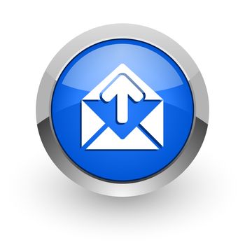 blue glossy web icon
