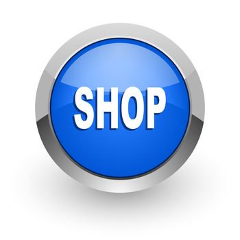blue glossy web icon