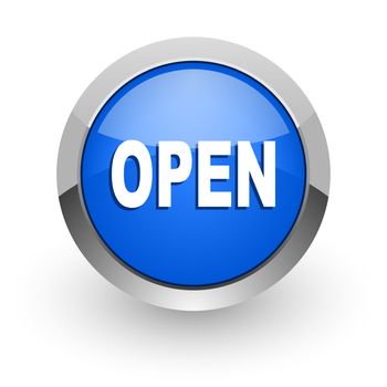 blue glossy web icon