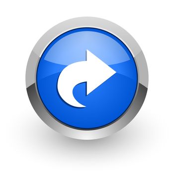 blue glossy web icon
