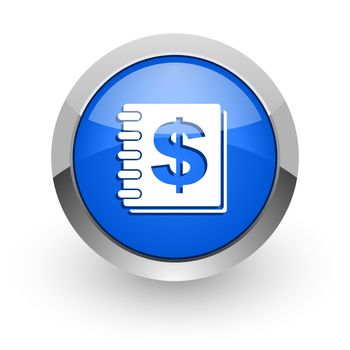 blue glossy web icon