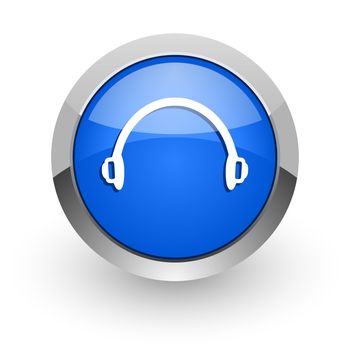 blue glossy web icon