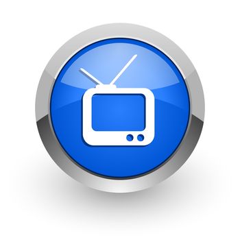 blue glossy web icon