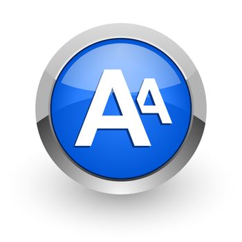blue glossy web icon