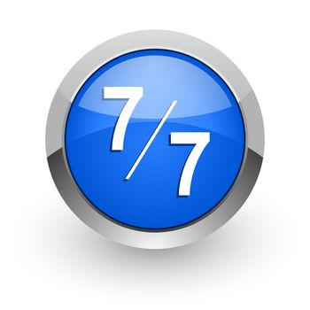 blue glossy web icon