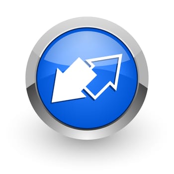 blue glossy web icon