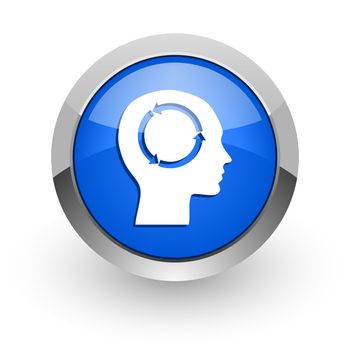 blue glossy web icon