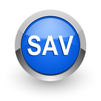 blue glossy web icon