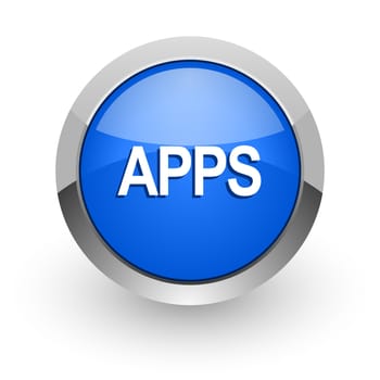blue glossy web icon