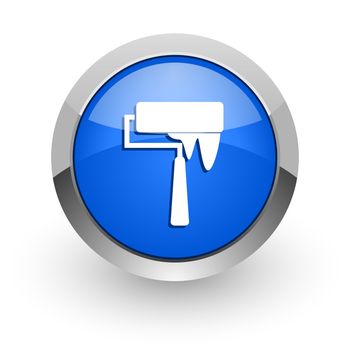 blue glossy web icon