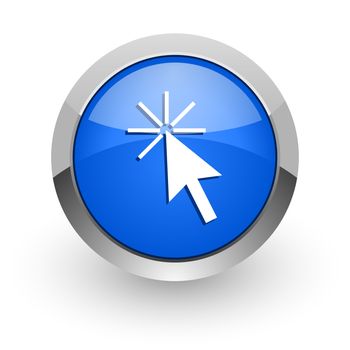 blue glossy web icon