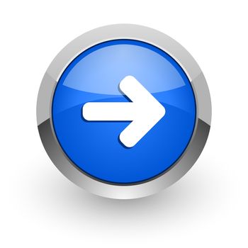 blue glossy web icon