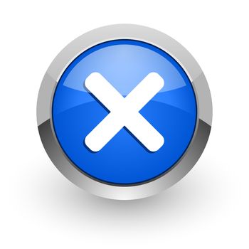 blue glossy web icon