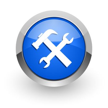 blue glossy web icon