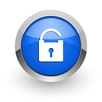 blue glossy web icon