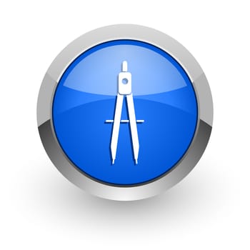 blue glossy web icon