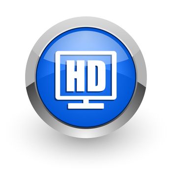 blue glossy web icon