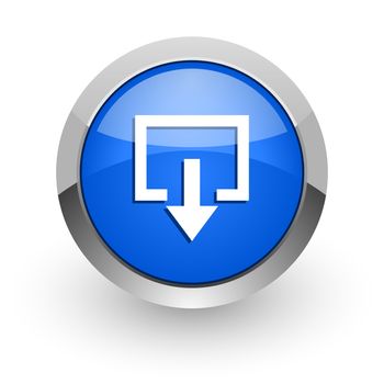 blue glossy web icon