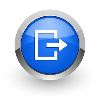 blue glossy web icon