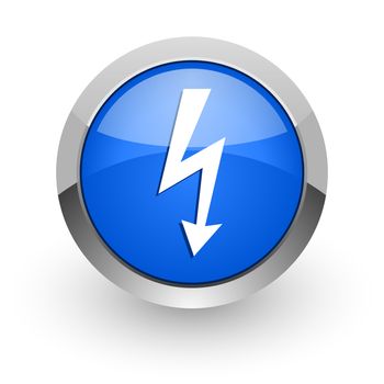 blue glossy web icon