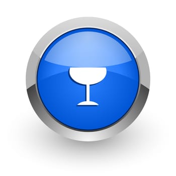 blue glossy web icon