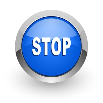 blue glossy web icon
