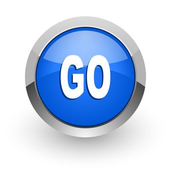 blue glossy web icon