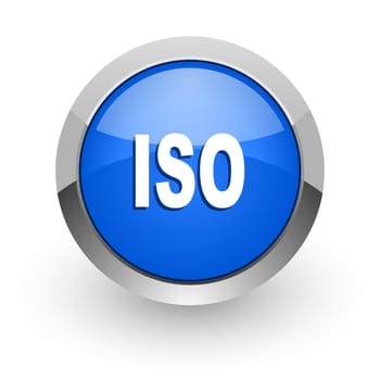 blue glossy web icon