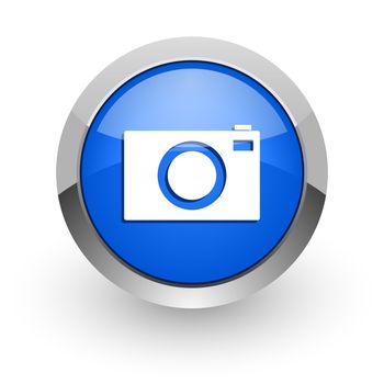 blue glossy web icon