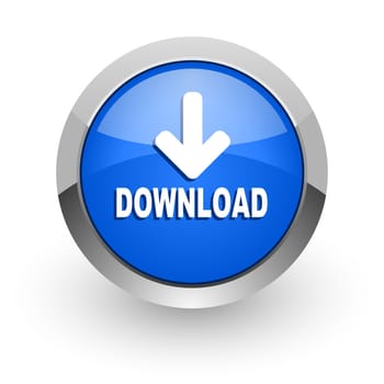 blue glossy web icon
