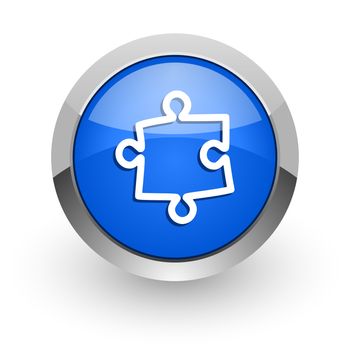 blue glossy web icon