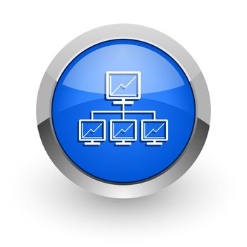 blue glossy web icon