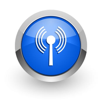 blue glossy web icon
