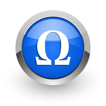 blue glossy web icon