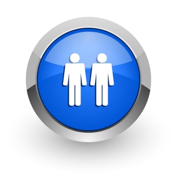 blue glossy web icon