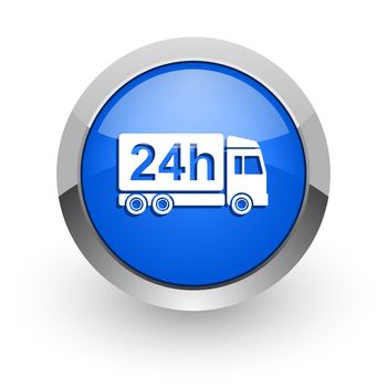 blue glossy web icon