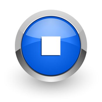 blue glossy web icon