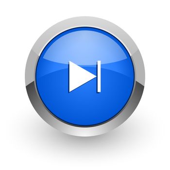 blue glossy web icon