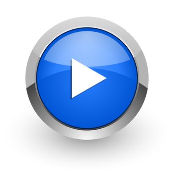 blue glossy web icon