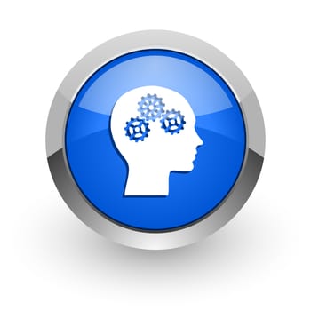 blue glossy web icon